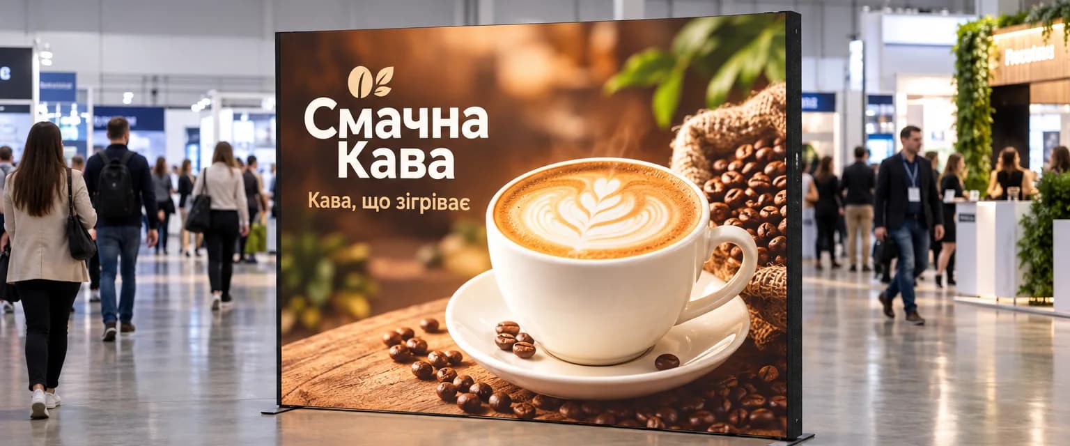 Мобільні світлові стенди: приклад на події